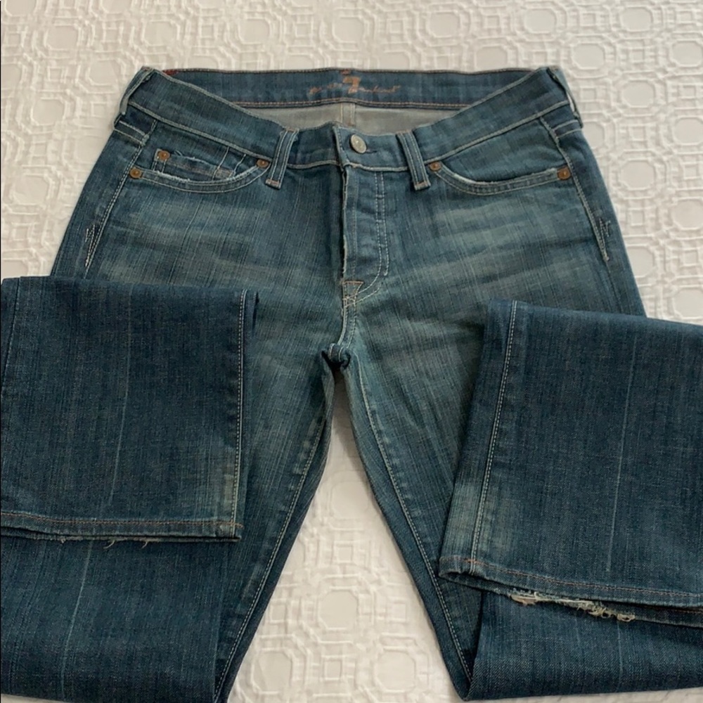 7 for All Mankind “Boycut” Distressed Jeans